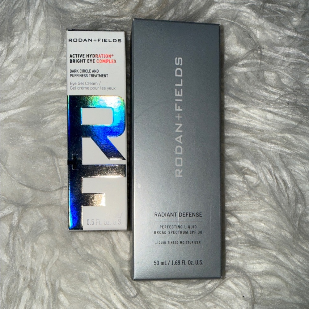 Rodan + Fields Silver and White Radiant Defense & Bright Eye Duo